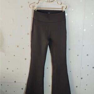 Black High-Waist Flare Yoga Pants